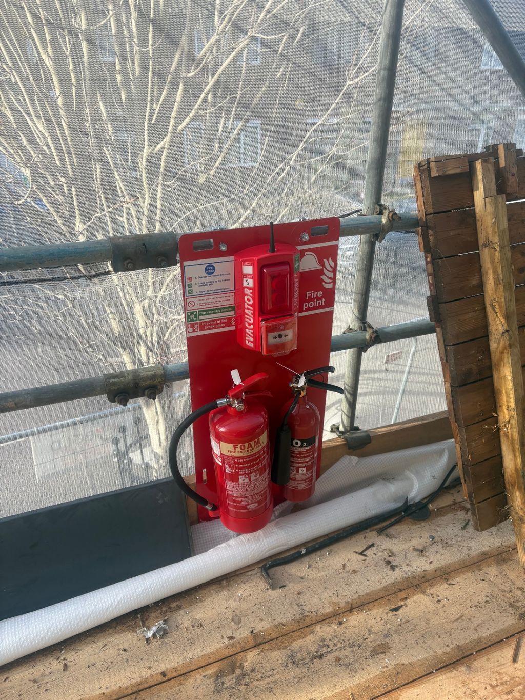 Standalone Scaffold Post Fire Point
